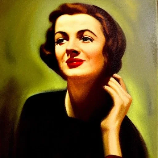 oil portrait of Wendy (Anthony Devas, 1950) 4k