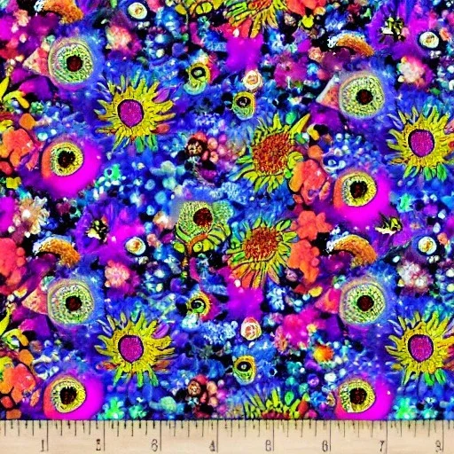 exploding galactic flowers epic psychedelic