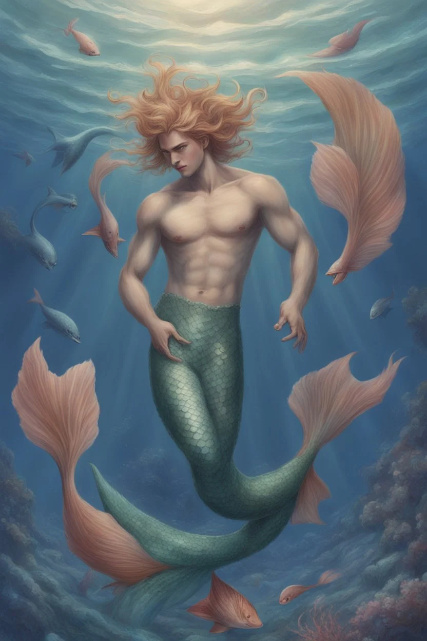 merman anime realistic