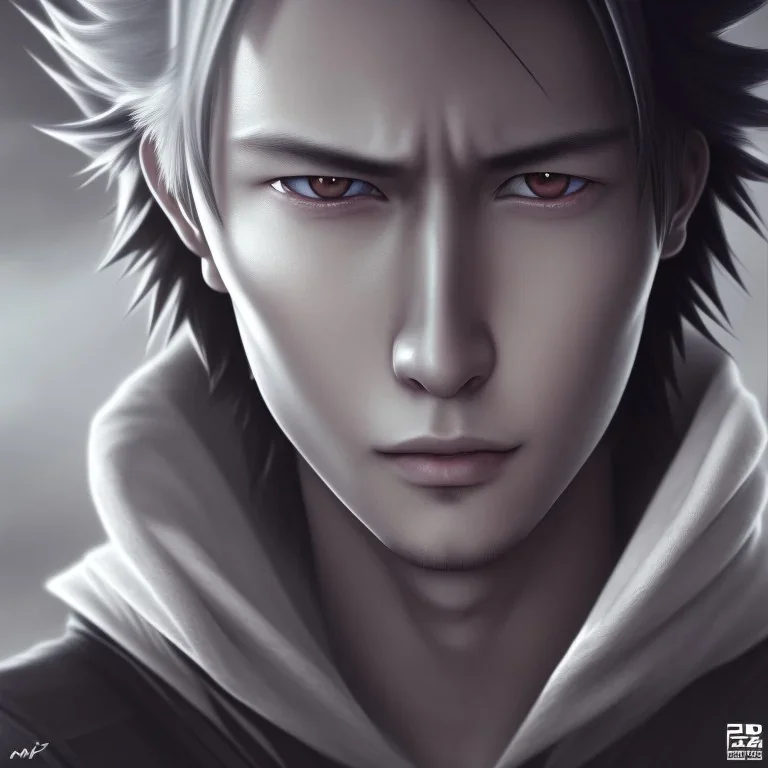 Realistic Sasuke Portrait, 8K, Photorealism