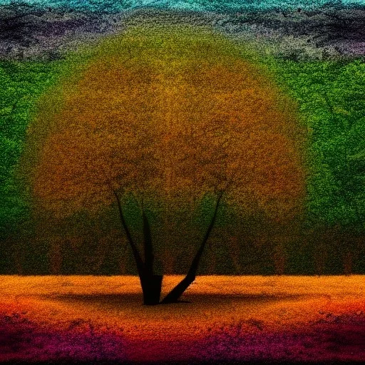 abstract land tree