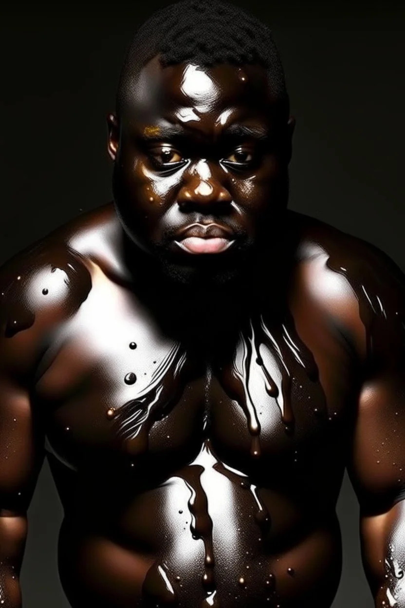 big black oily men