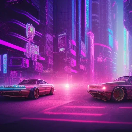 cyberpunk almaty Retrowave