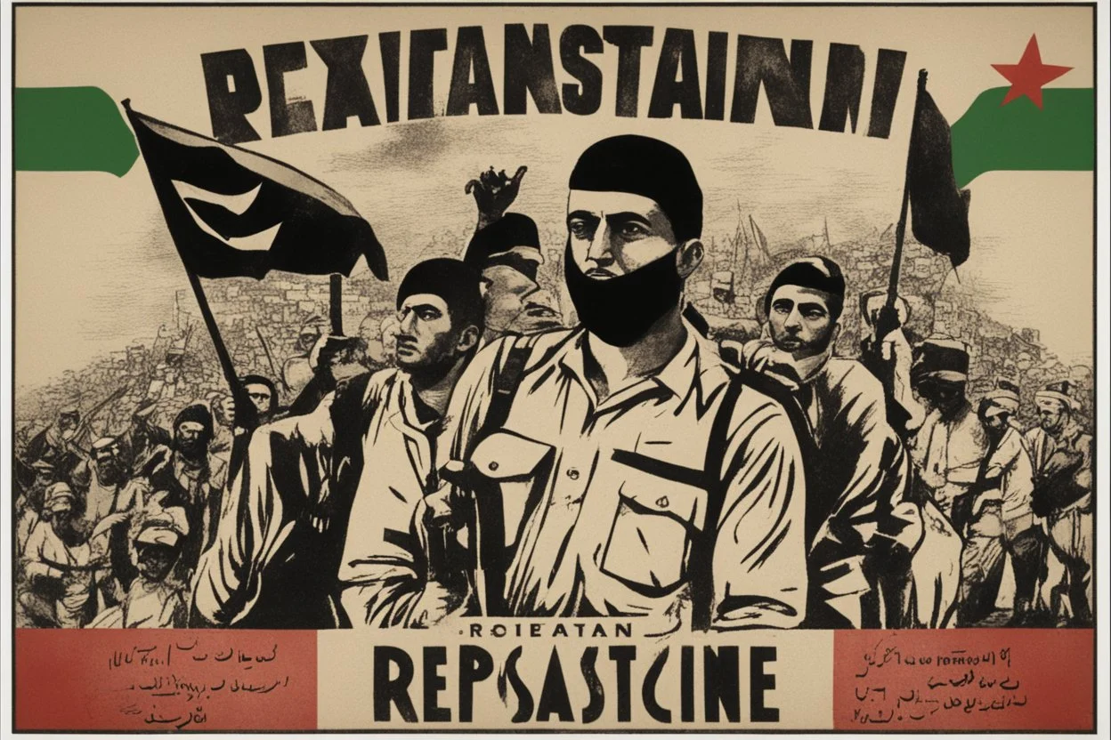 poster for palestine resistance