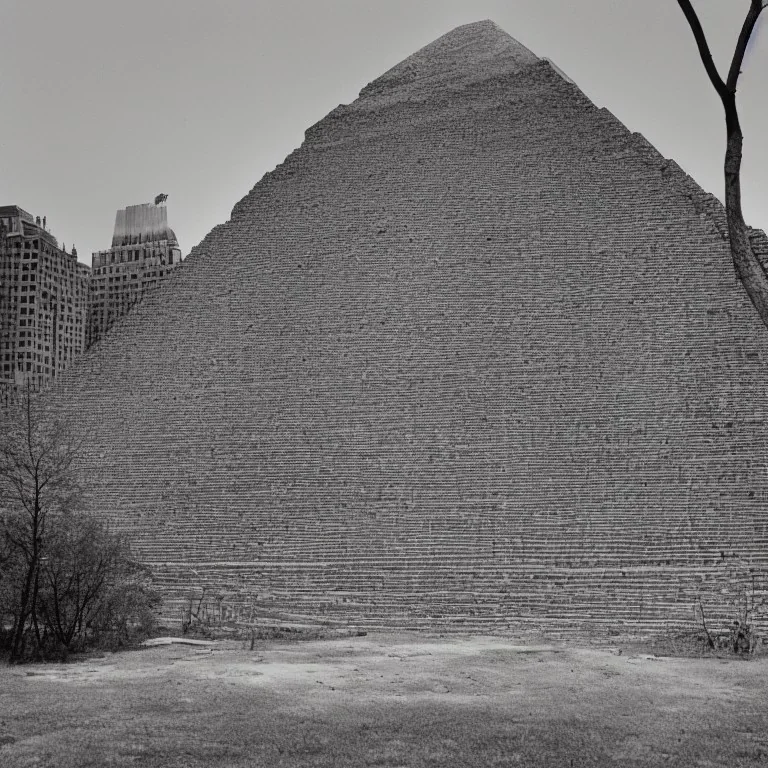 ancient pyramids in overgrown manhattan