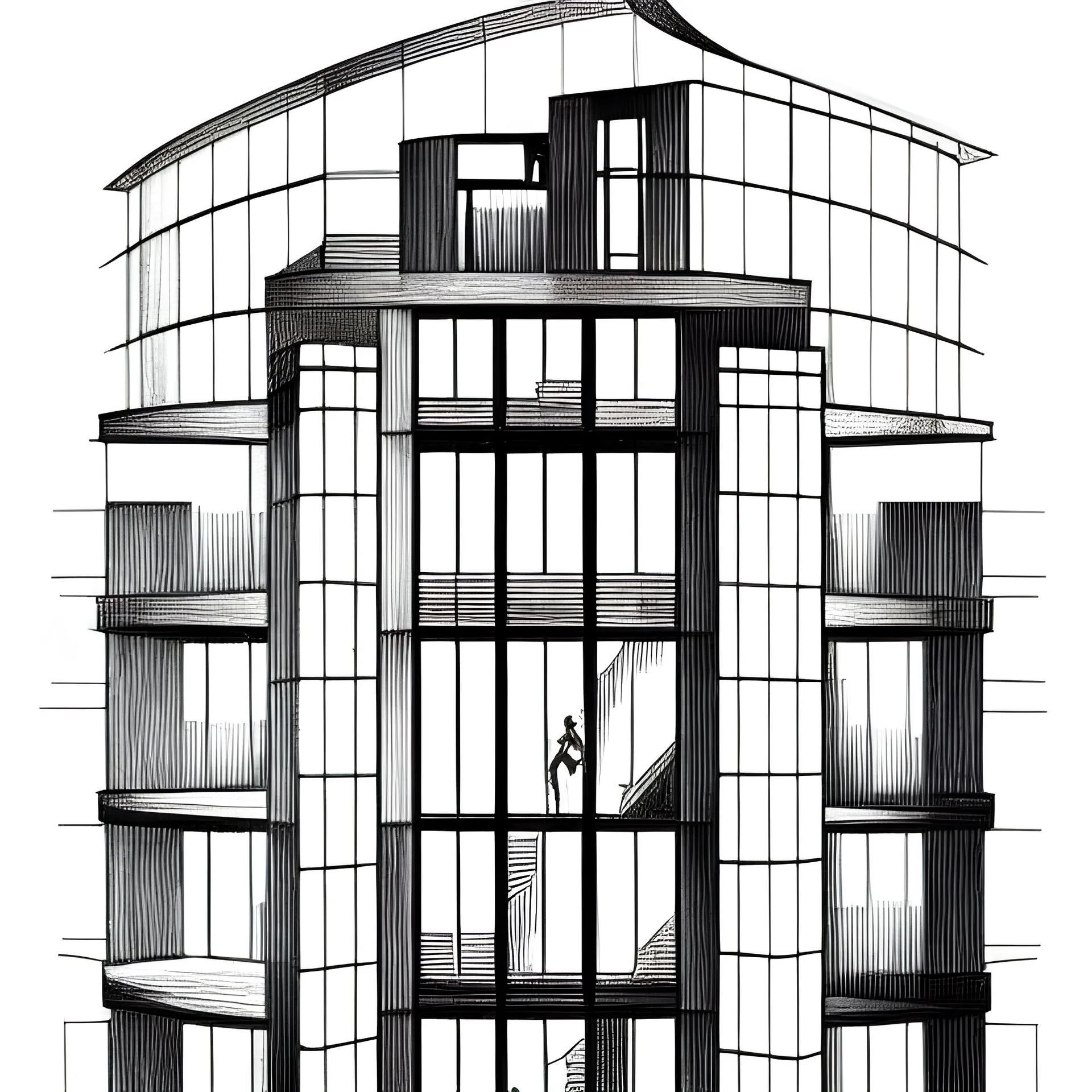 building cross section,interior croquis, building interior architecture,view of a building from the exterior, detailed room interior +Book illustration by , Louis Perreau, strong lines, high contrast vibrant colors, highly detailed, 16k resolution, trending on behance