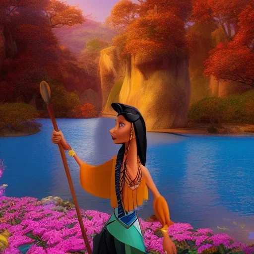 Pocahontas, 3d, Disney, nyanco