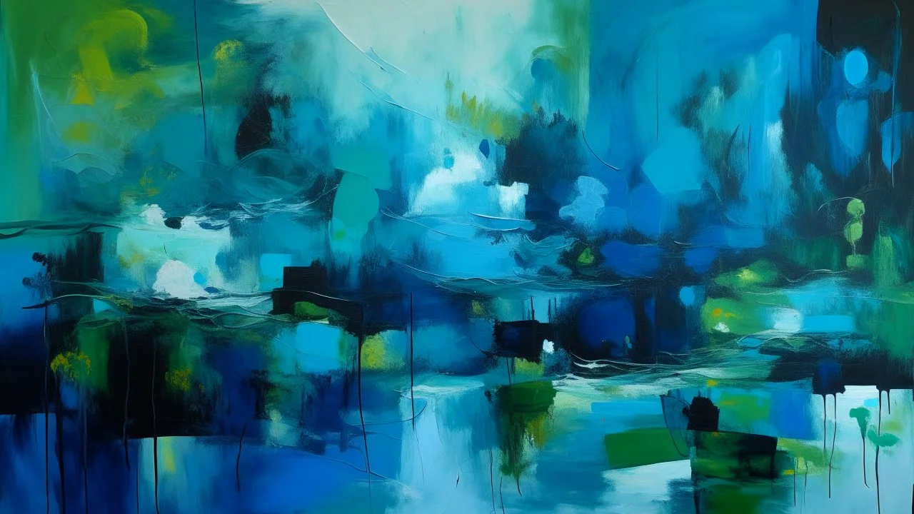 abstract painting,holiday blues, Don't look back, don't be afraid, you are not alone.