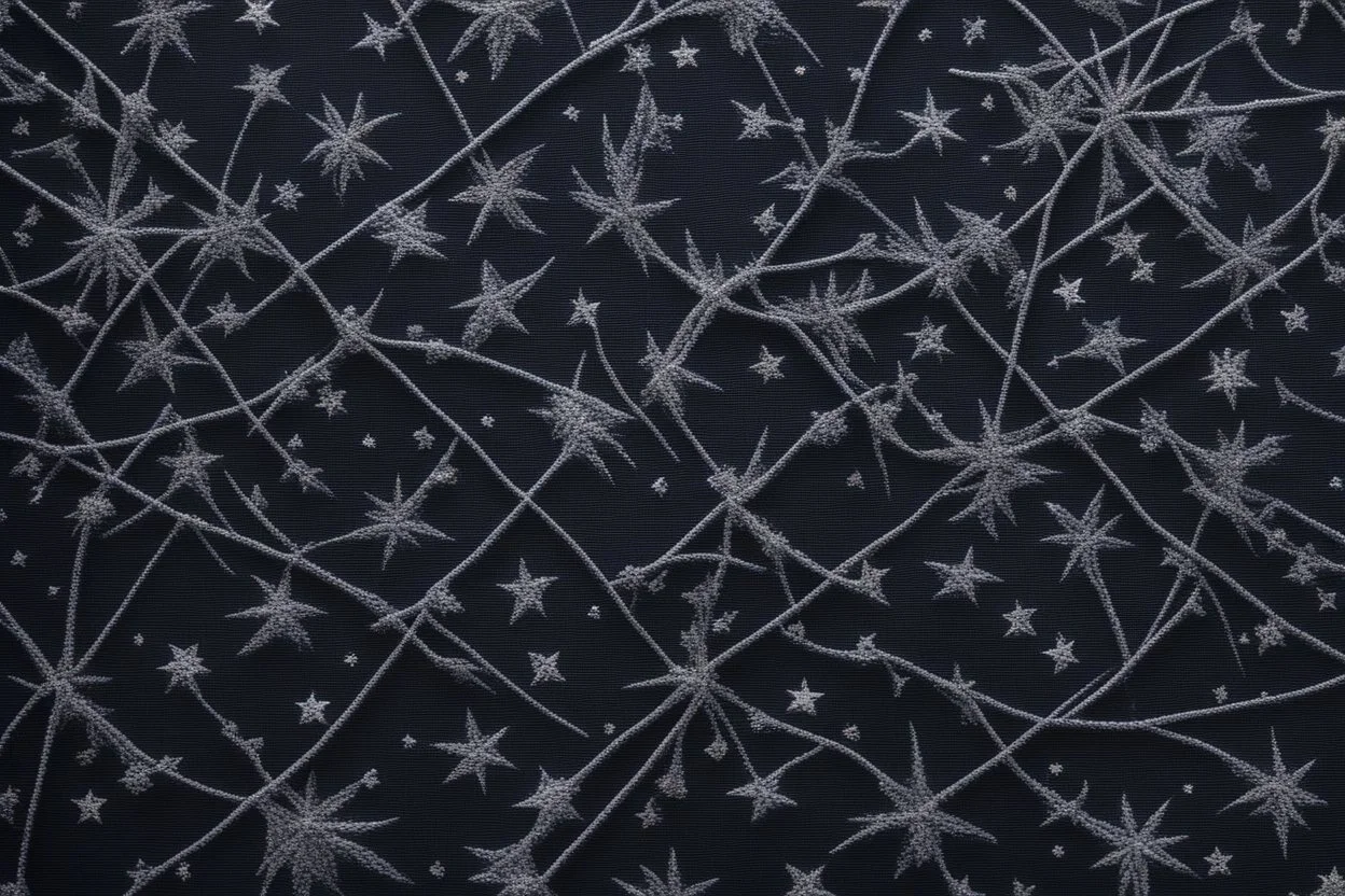 Тёмная ткань, цвета ночного неба, была расшита призрачными серебряными нитями, мерцавшими, как звёзды