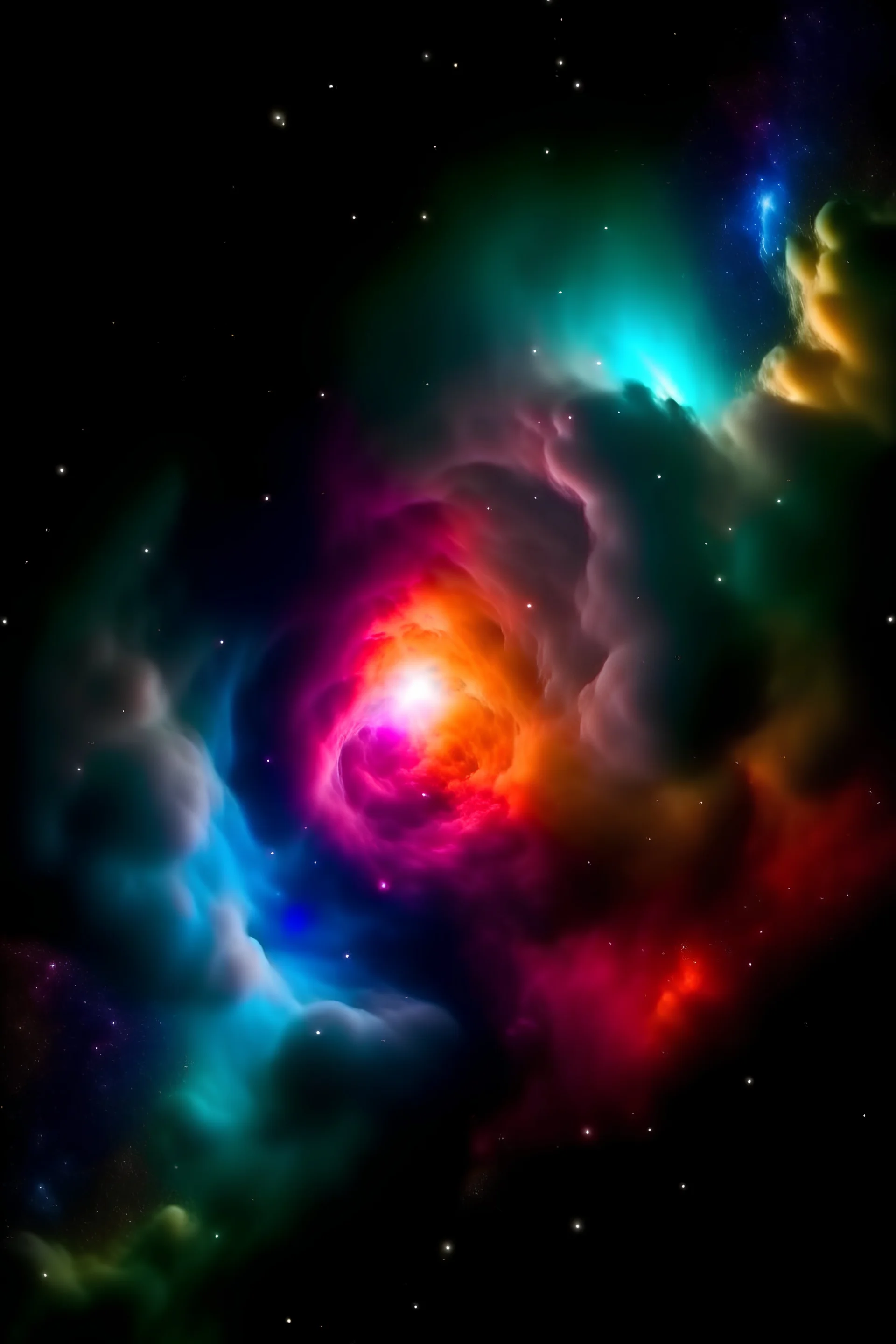 Hubble Telescope photograph of an incredible nebula, deep space photograph, astonishing photo, warmholes and nebulas