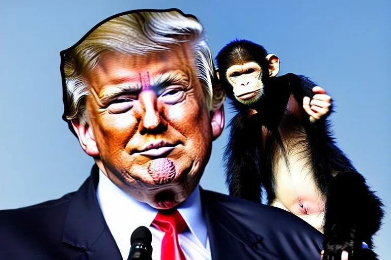 donald trump chimp