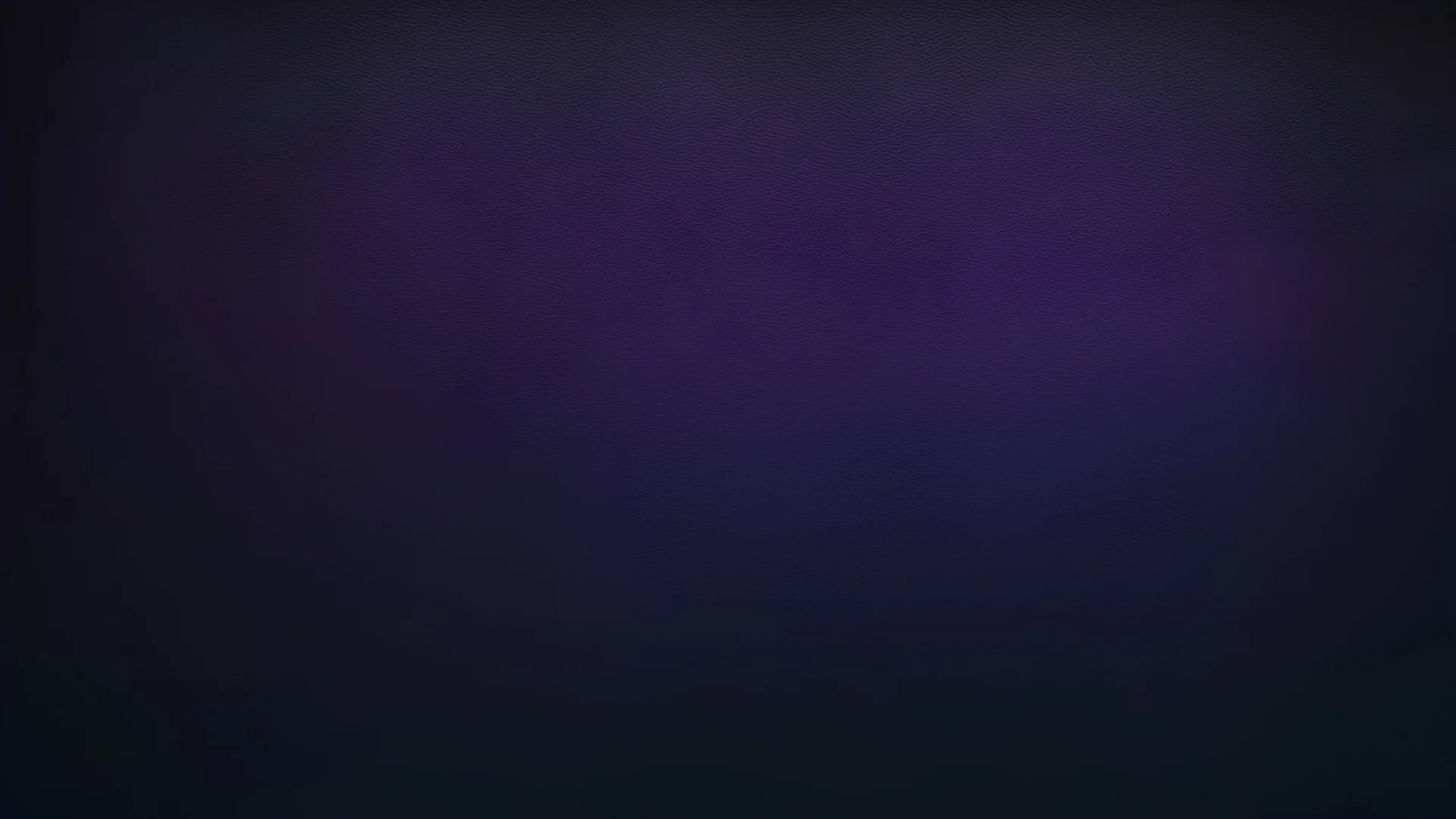 Dark purple blue grainy gradient on black background, copy space, noise texture effect, wide banner size