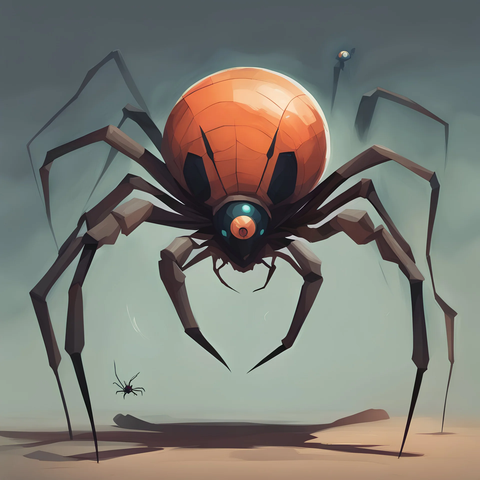 Orb Spider in Goro Fujita art style