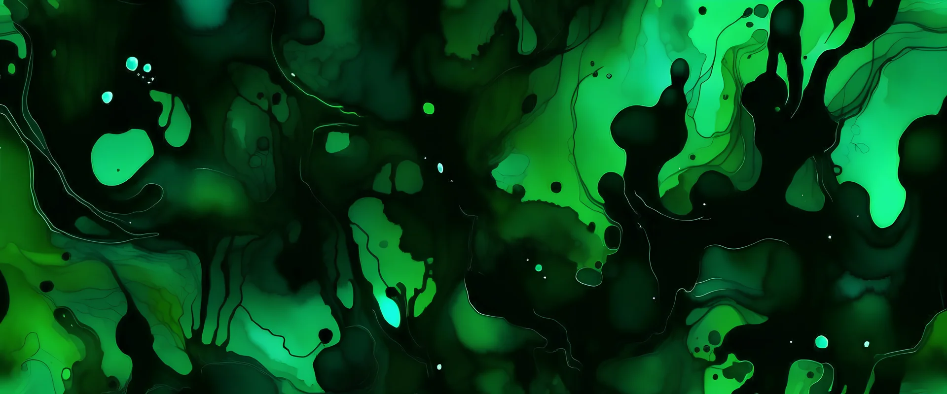 Black emerald jade green abstract pattern watercolor background. Stain splash rough daub grain grunge. Dark shades. Water liquid fluid. Design. Template.