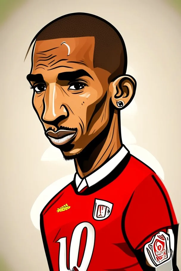 Talisca Brazilian football player cartoon 2d