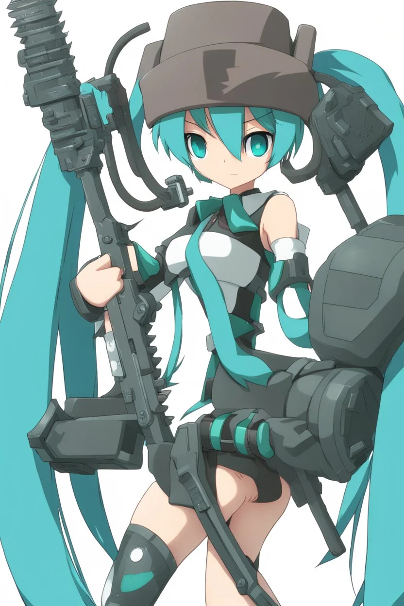 hatsune leeku with big weapons