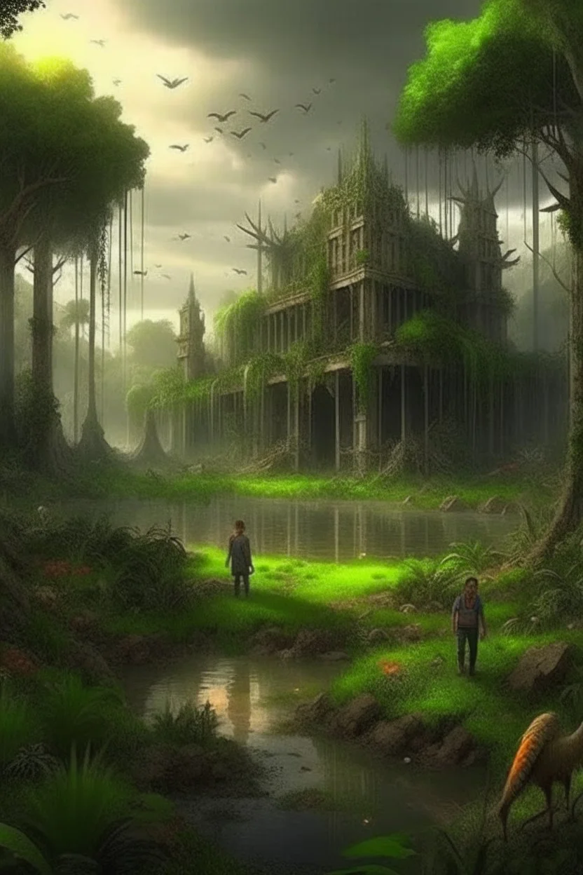 Post apocalyptic garden of eden