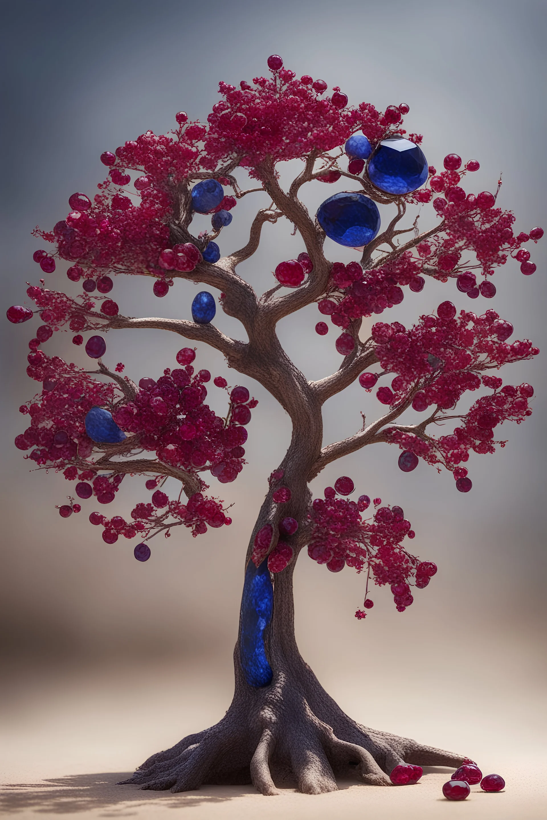 The Arabian Sidr tree produces red rubies and blue sapphires