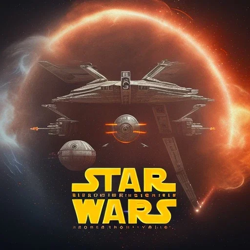 logo with only the letters 'STAR WARS', atmospheric, intricate, epic fantasy, ornate, 3D, cinematic lightning