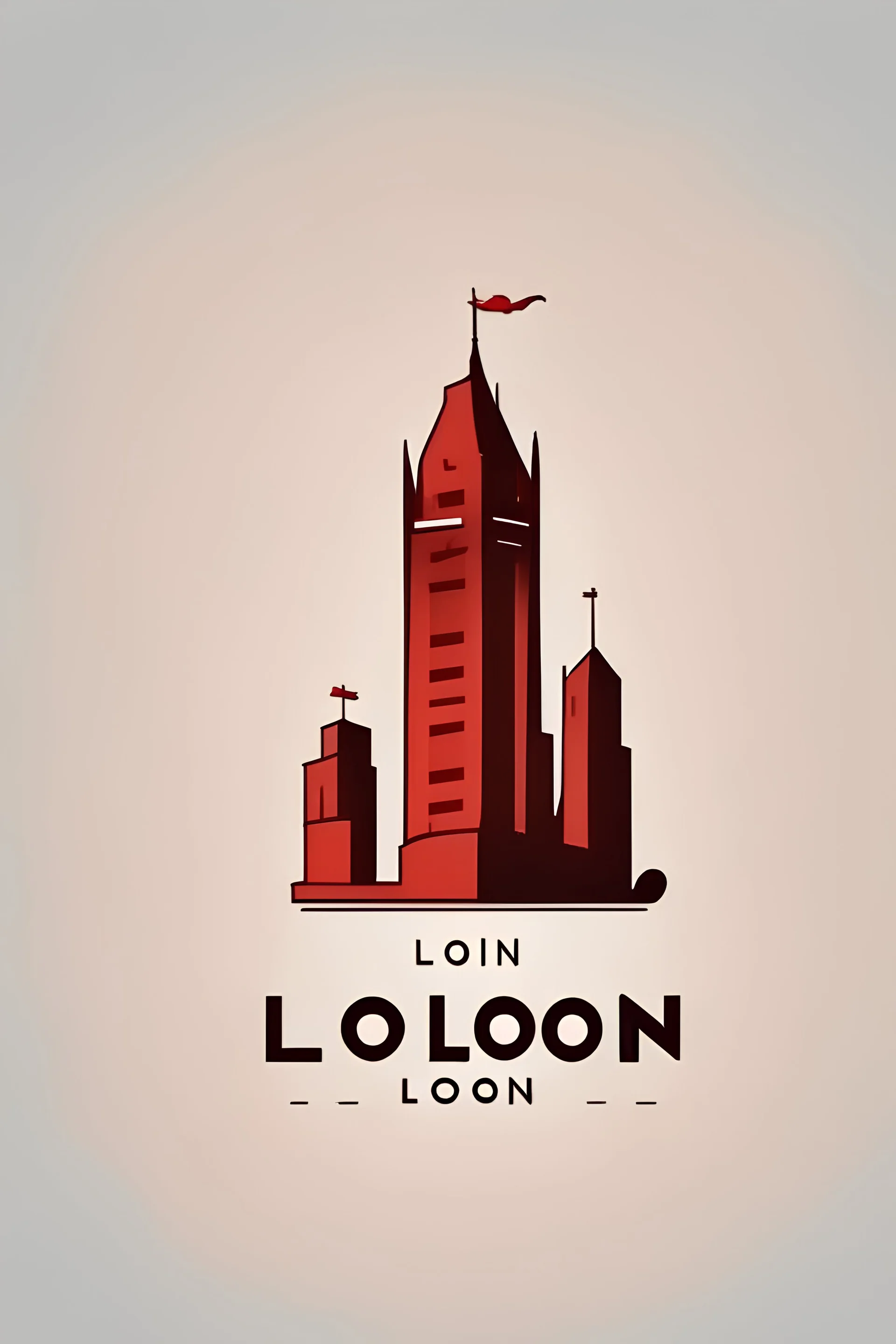 Create a logo for the city of london, simple, minimalistic, cartoon style