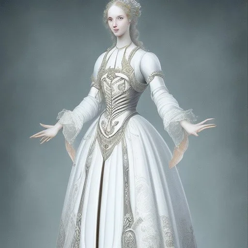 White dress Renaissance Style