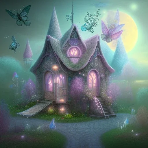 house of fairies like a dream within a dream within a dream pastel colors