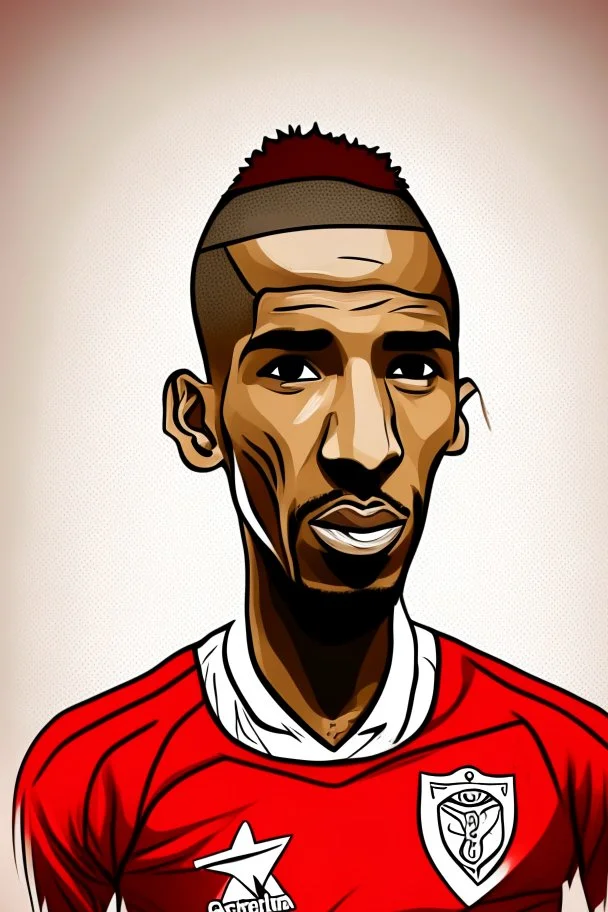 Talisca Brazilian football player cartoon 2d