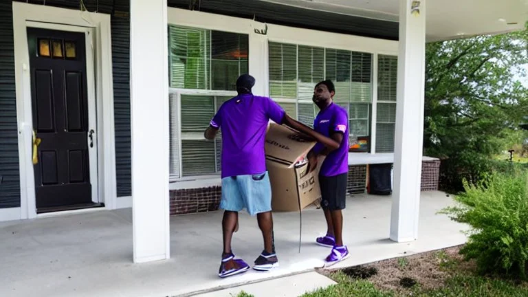 Tyrone intercepts fedex delivery on porch