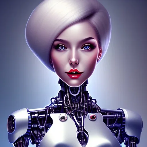 smiling lady robot top