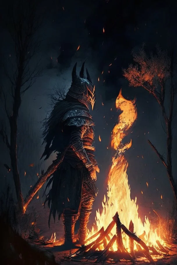 dark souls bonfire fantasy