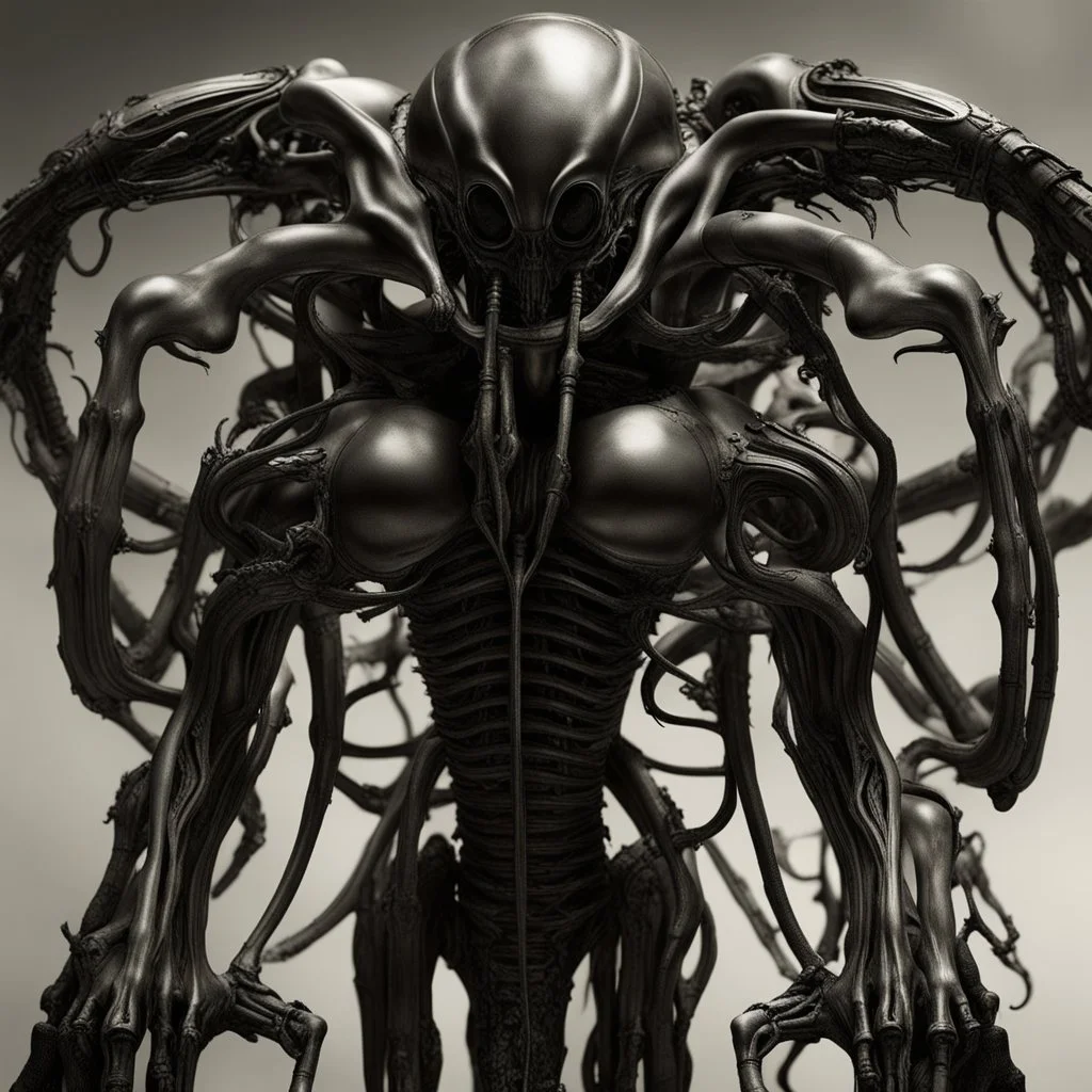 iomechanicals are a type of creature designed by the Swiss artist HR Giger, known for their fusion of organic and mechanical elements. These nightmarish beings have appeared in various media, including anime and manga adaptations. One notable example is the anime film "GANTZ:O," which features biomechanical creatures that the characters must battle in a deadly game. The film's design draws heavily from Giger's iconic style, creating a dark and surreal atmosphere. In the world of manga, the ser