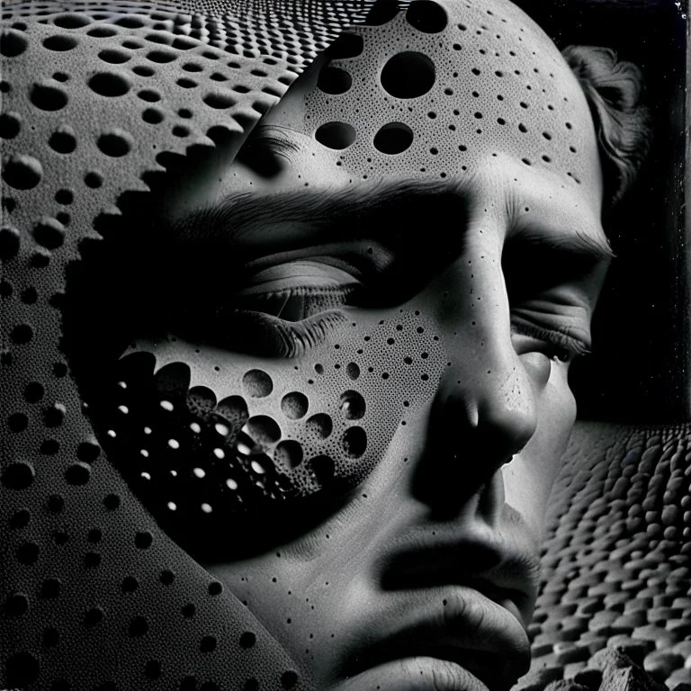 Photography, professional, pointillism, alienating nothingness and distressing anguish Max Ernst