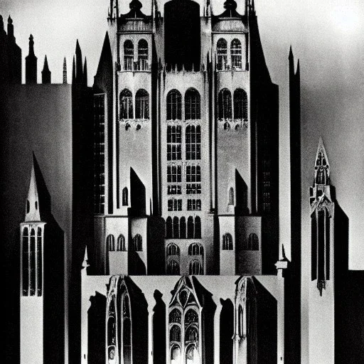 Gothic city by fritz Lang,otto hung,Antonio sant'elia