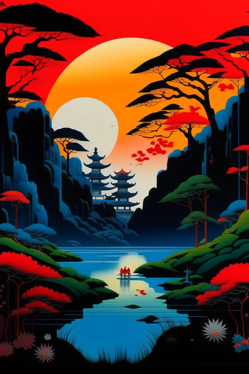 fate in the style of Hiroshi Nagai