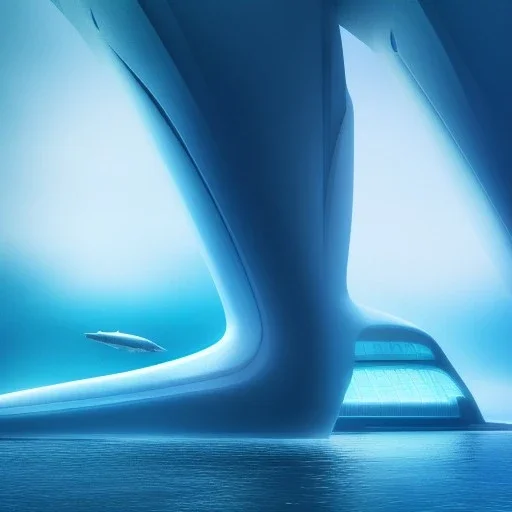 Futuristic City by the sea, beluga in the sea + cinematic shot + photos taken by ARRI, photos taken by sony, photos taken by canon, photos taken by nikon, photos taken by sony, photos taken by hasselblad + incredibly detailed, sharpen, details + professional lighting, photography lighting + behance photographys + unsplash