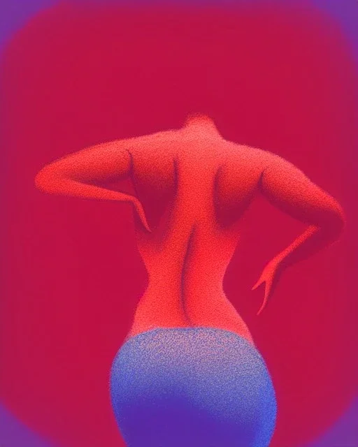 akvarel, woman body red, and golden, abstract, curvy, pastels, light, beautiful curves, woman from back, rosa, circle, back, spine, light, pastel, blurry, postmodern art, graphical, masterpiece, abstract art, contrast colors, bodies, bodies around each other