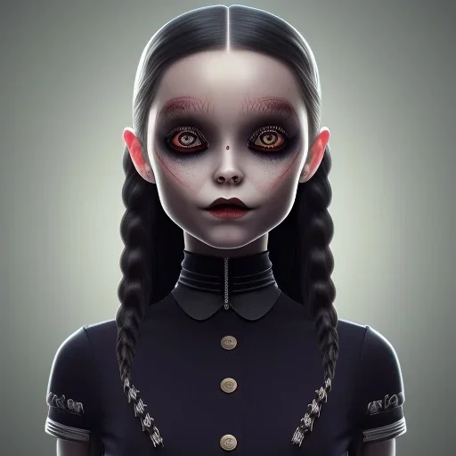 wednesday addams rolünde oynayan jenna ortega