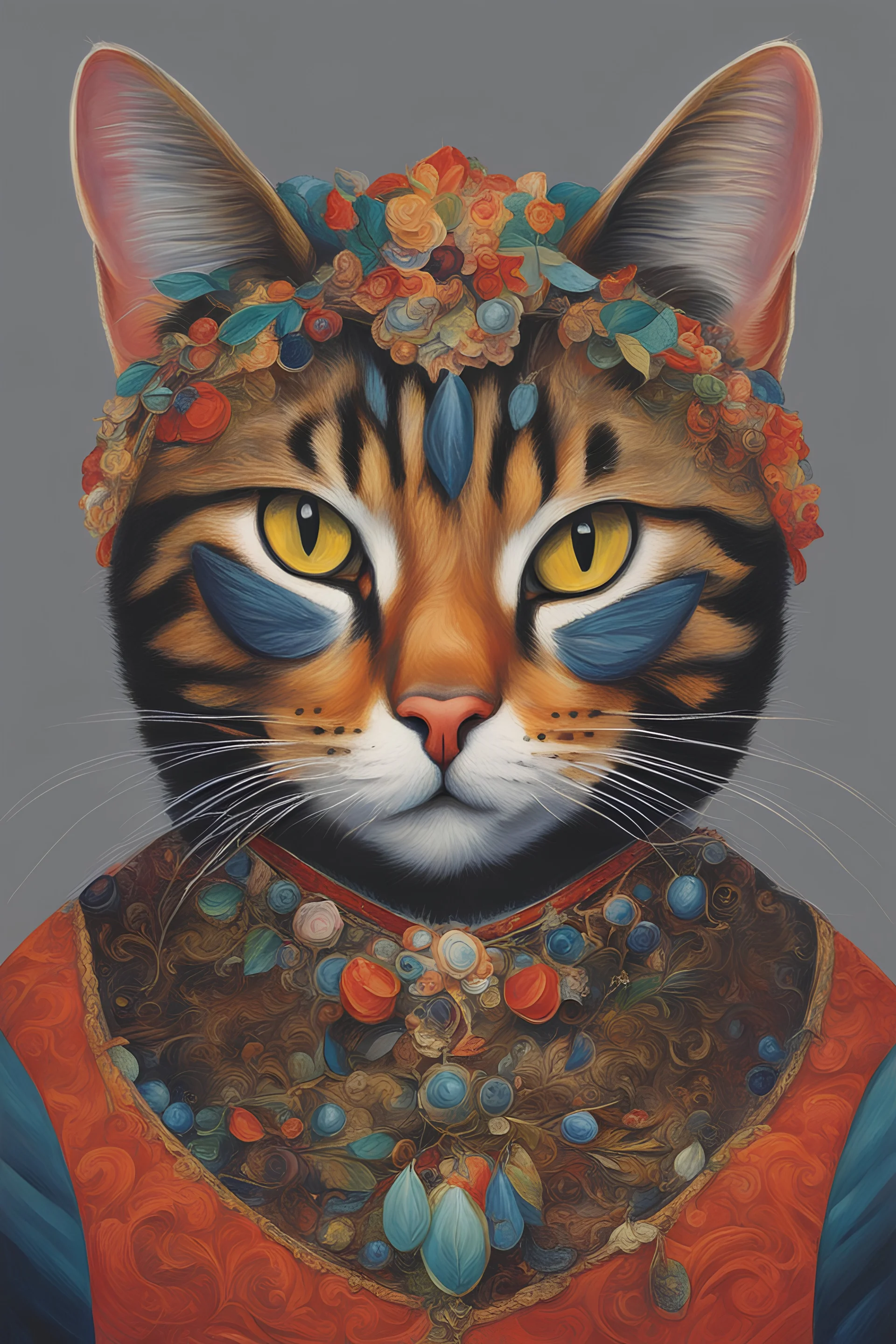 Portrait of a cat by Van Ghoh