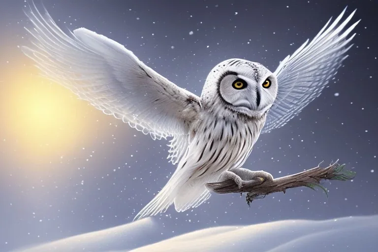 snow winged OWL