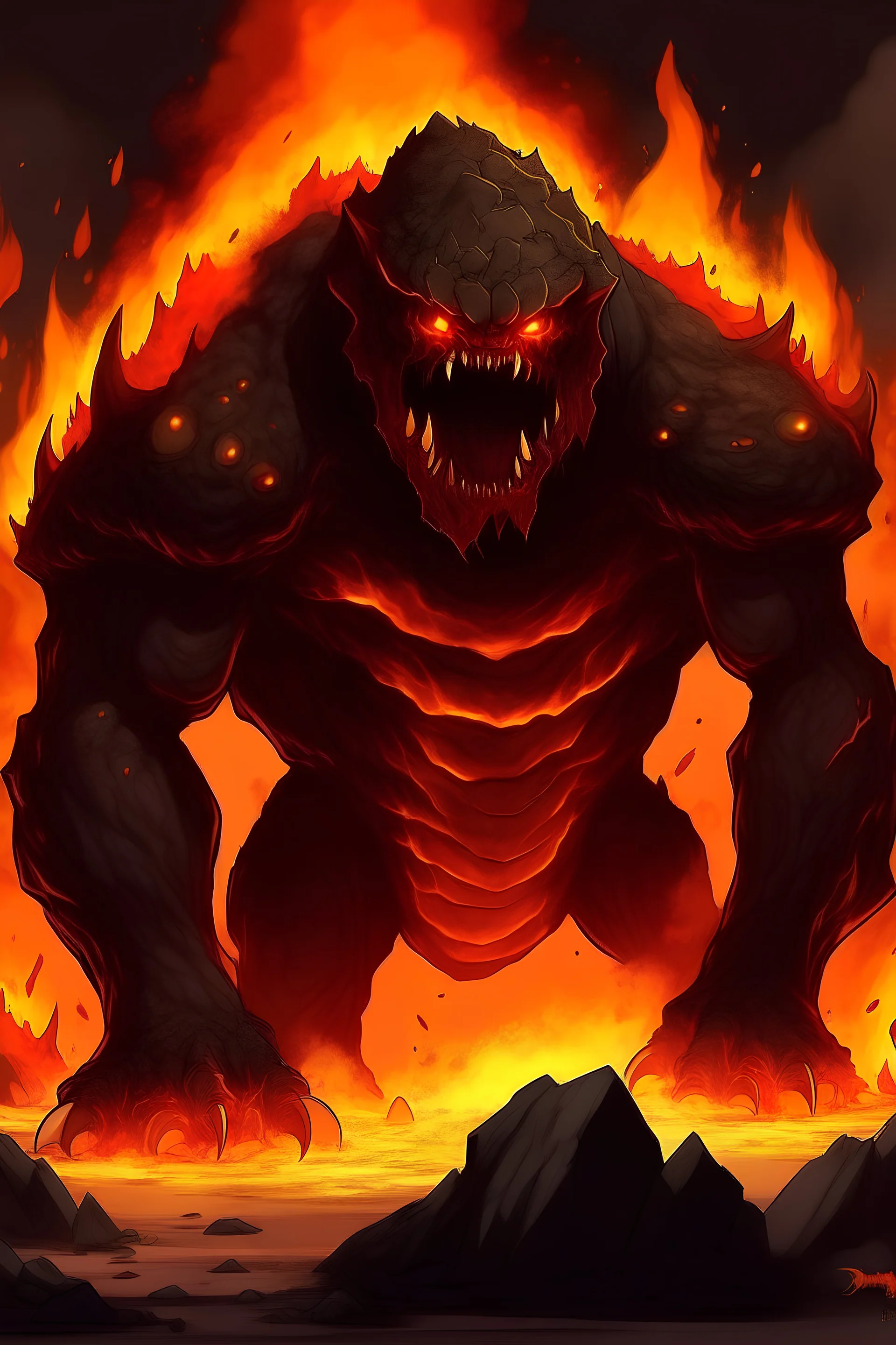 big Monster titan lava