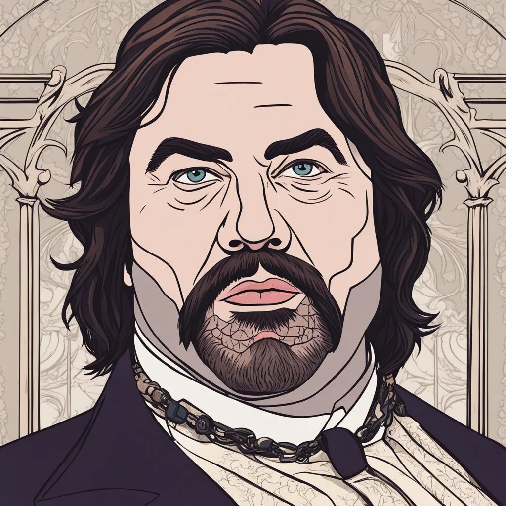 Lazlo Cravensworth vampire played by Matt Berry, color portrait, What We do in the Shadows tv show's Matt Berry.