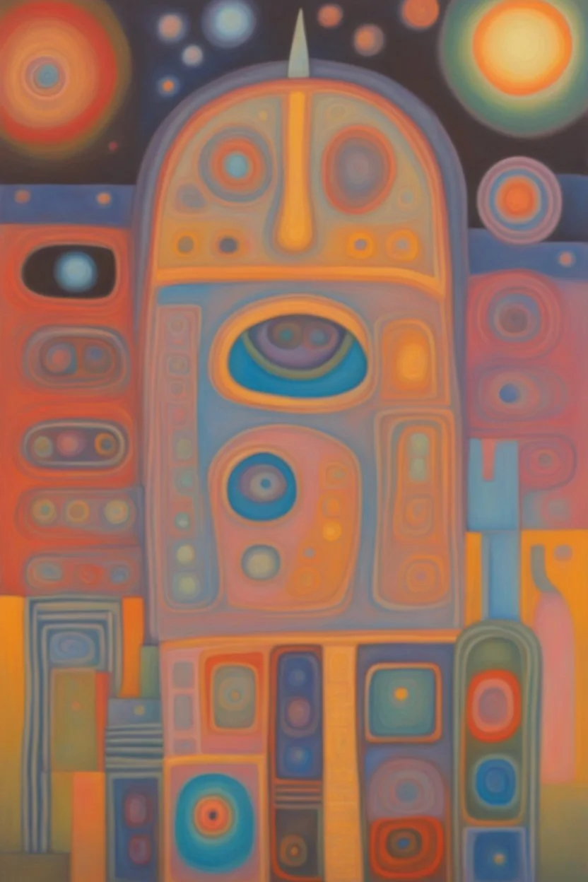 Every mind contains the whole universe; Neo-Figurative Art; fabulously detailed; Transcendent; Hundertwasser; Alan Kenny; beautiful glittery pastels