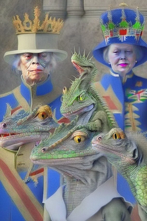 UK royal family is a lizard race