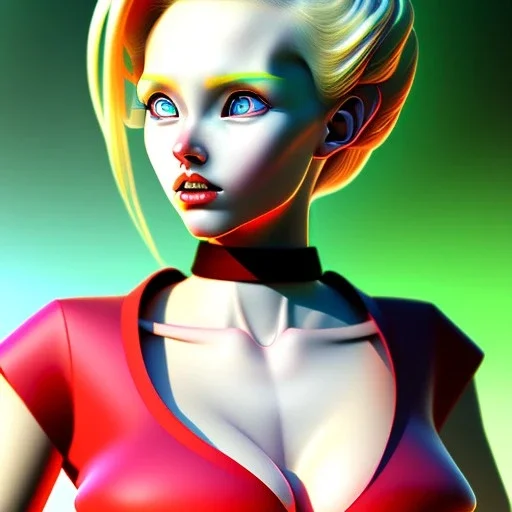 portrait of a beautiful busty android 18 by Rafael Sanzio style