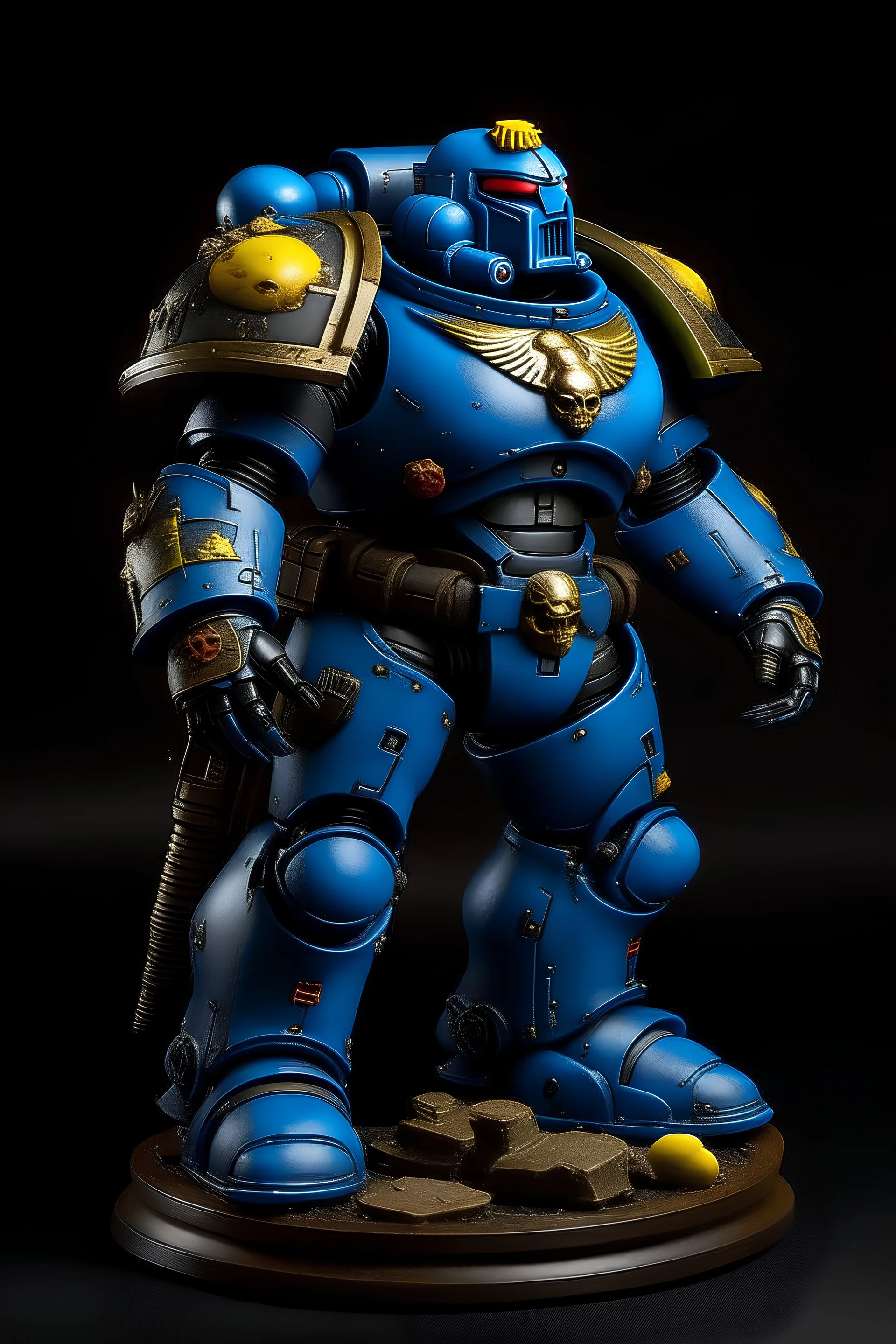 enormous fat black woman space marine full body