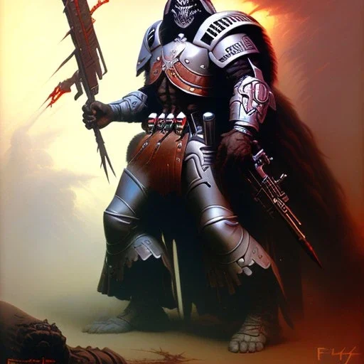 Death Dealer by Frank Frazetta style