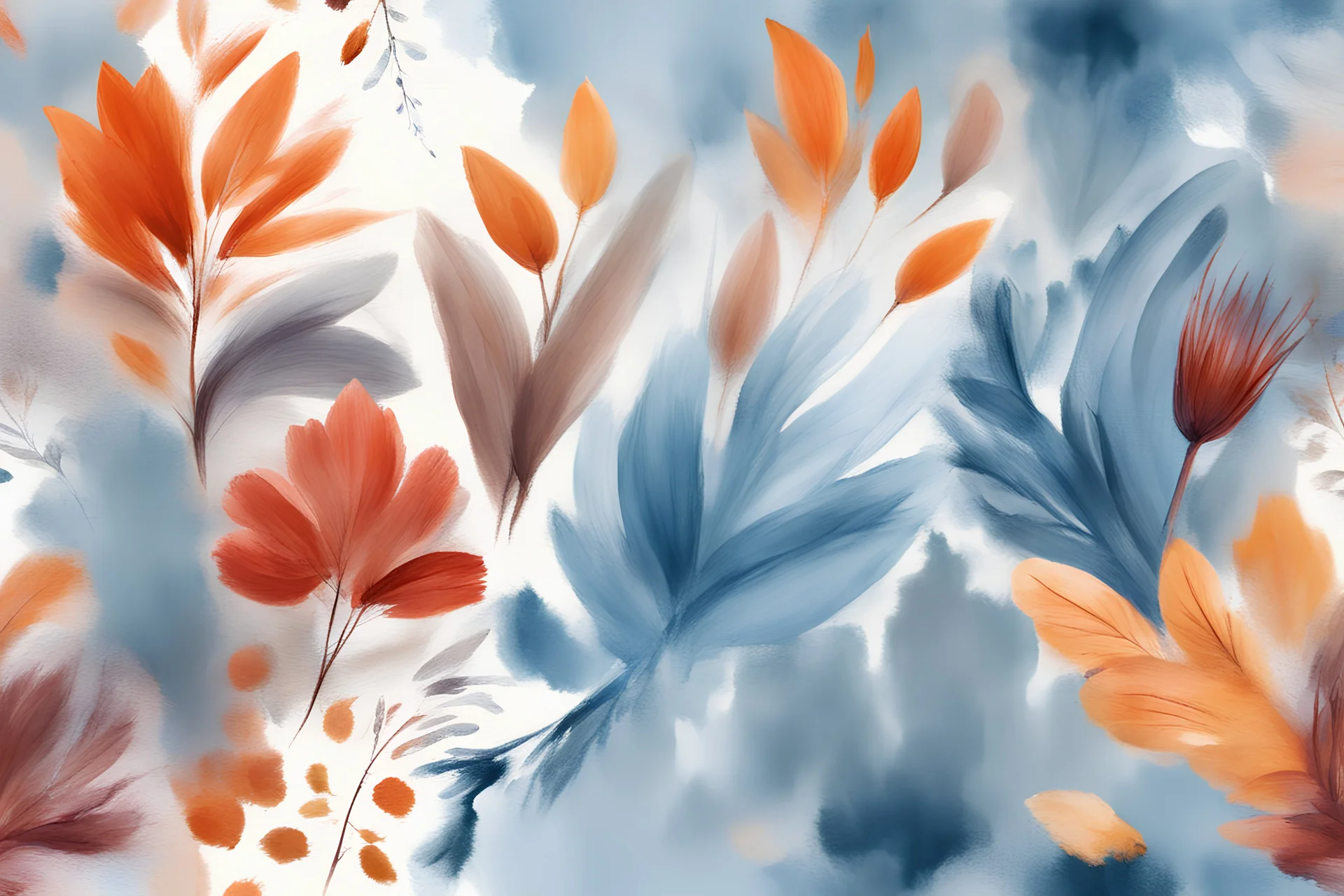 drawing harmony brush strokes Warm shades for autumn, icy blues for winter, or lively flowers for spring and summer