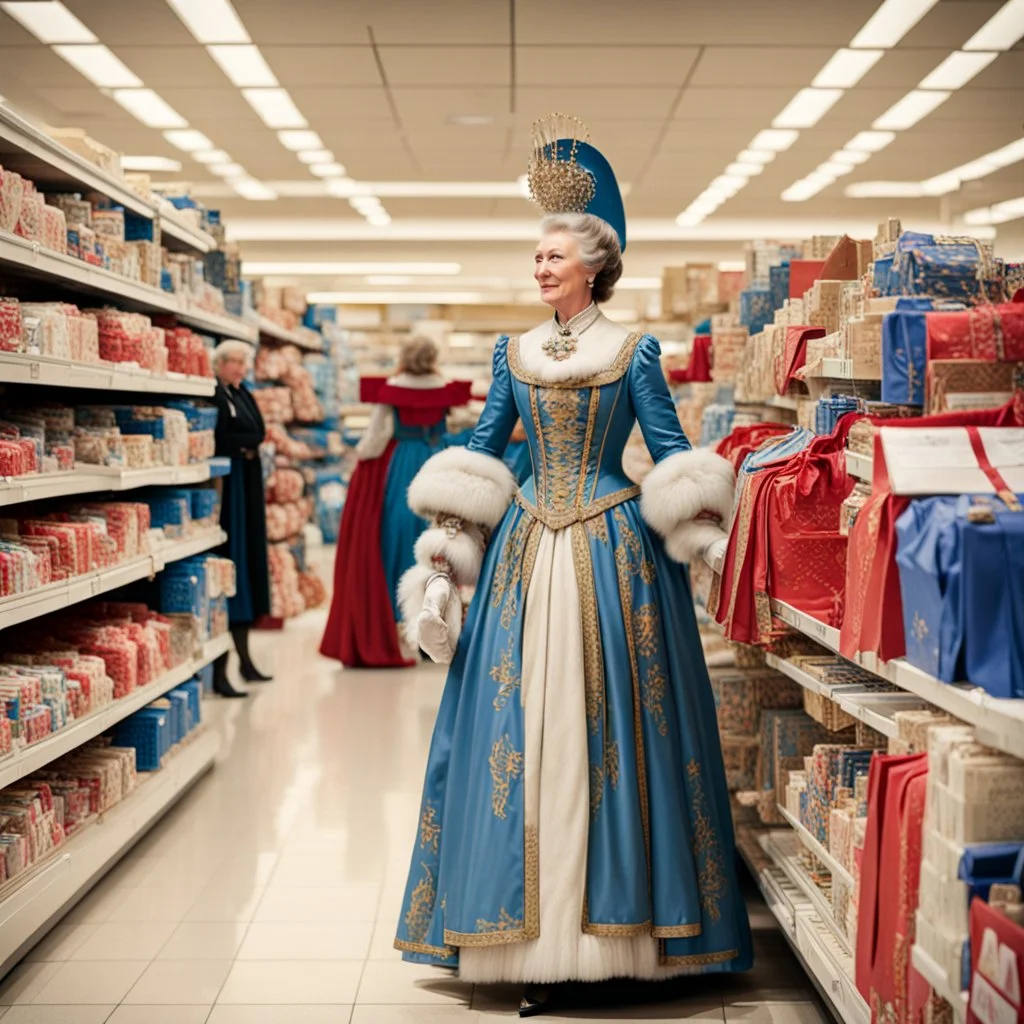 Catherine the Great shopping at Sears Roebuck.