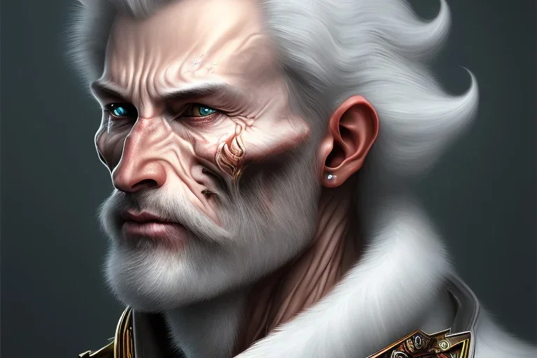 portrait fantasy shifter sharp faced male