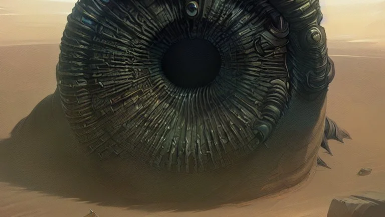 dune sandworm, concept art